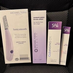 Michael Todd Beauty Dermaplaning Kit with Spa Sciences Products - NEW
